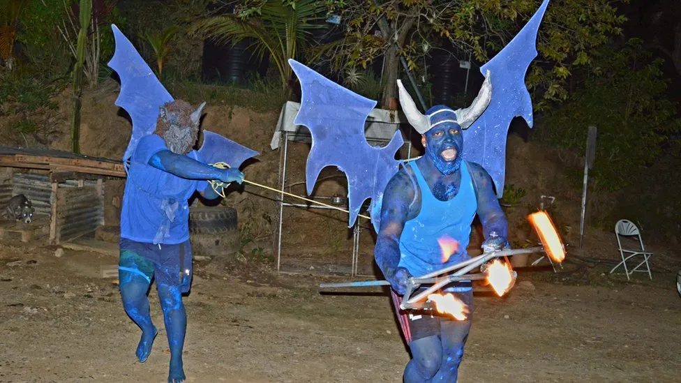 Fire-Breathing Blue Devils Ignite Trinidad and Tobago Carnival